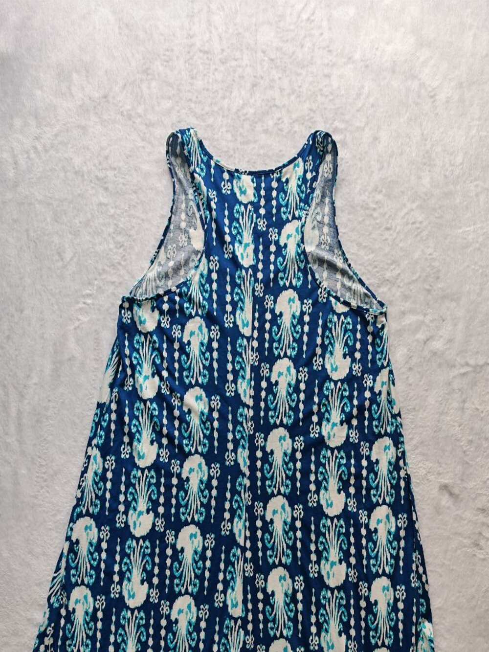 Lilly Pulitzer Get In Line Melle Dress XL Blue Aqua Print Sleeveless Swing A-Lin - Picture 6 of 10